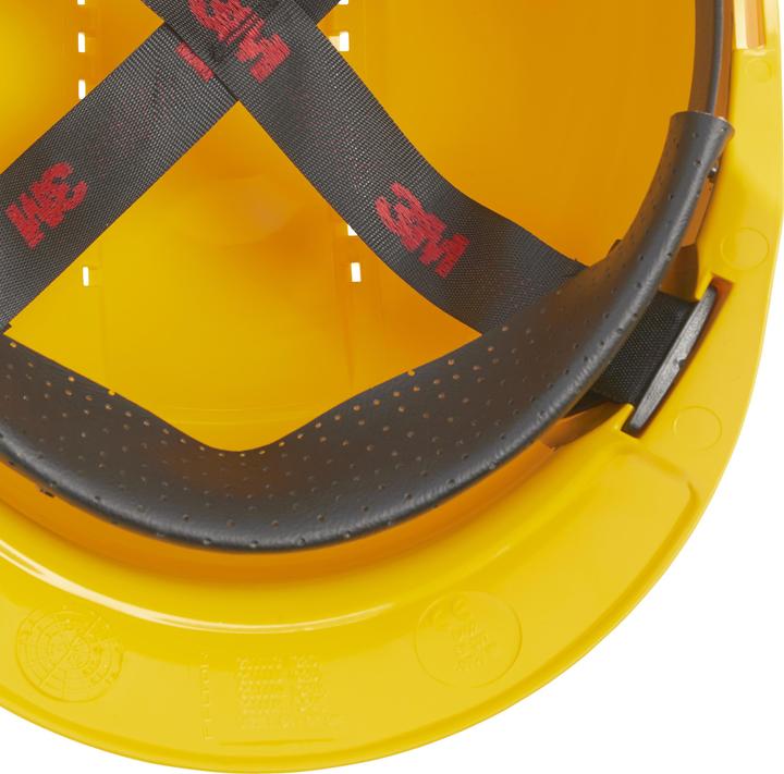 Produktbild 3M Schutzhelm G3000 belüftet, mit Uvicator™ Sensor, Pinlock, Schweissband, gelb (54 - 62 cm)