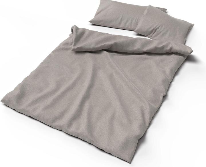Actual product image Lotus Bettwaren Bed linen flannel uni (Duvet cover, 200 x 210 cm)