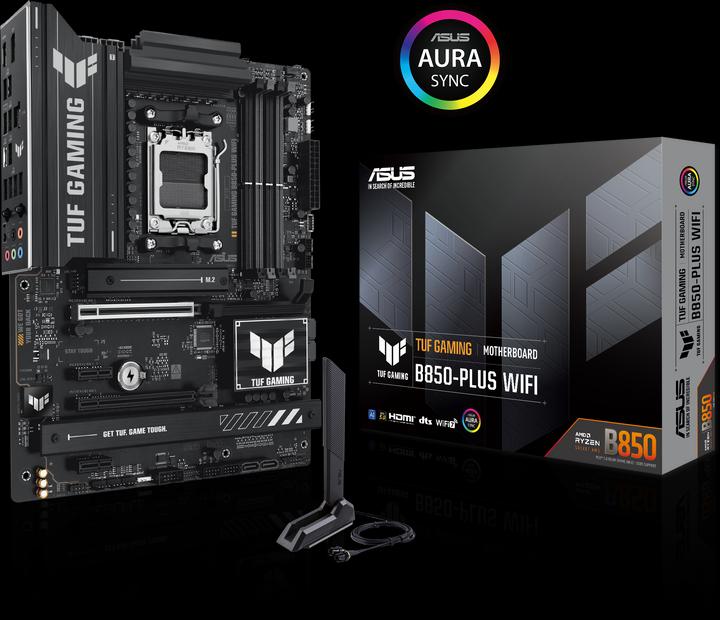 Image du produit ASUS TUF Gaming B850-Plus Wifi (AM5, AMD B850, ATX)
