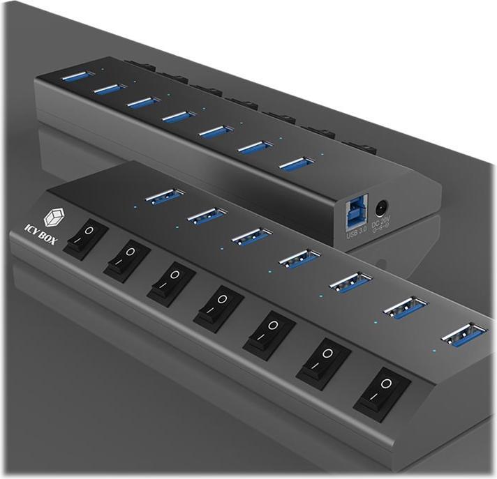 Produktbild Icy Box IB-HUB1701-C3 (USB-C, 7 Ports)