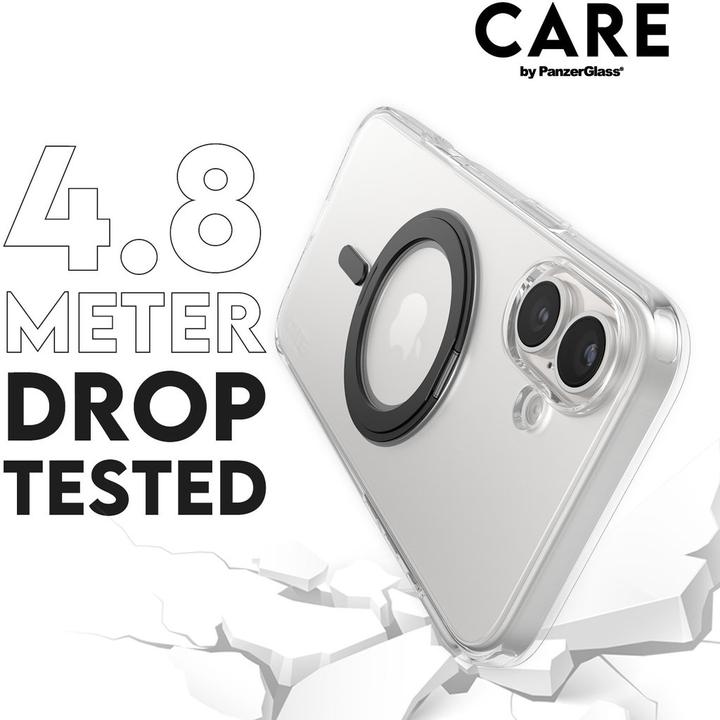 Actual product image PanzerGlass CARE Feature Case Kickstand & MagSafe iPhone '24 6.7" black (Apple iPhone 16 Plus)