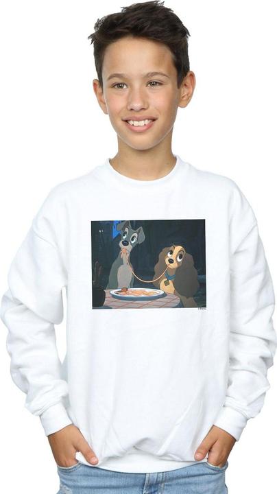 Produktbild Disney Lady And The Tramp Spaghetti Slurp Sweatshirt Jungen (140, 146)