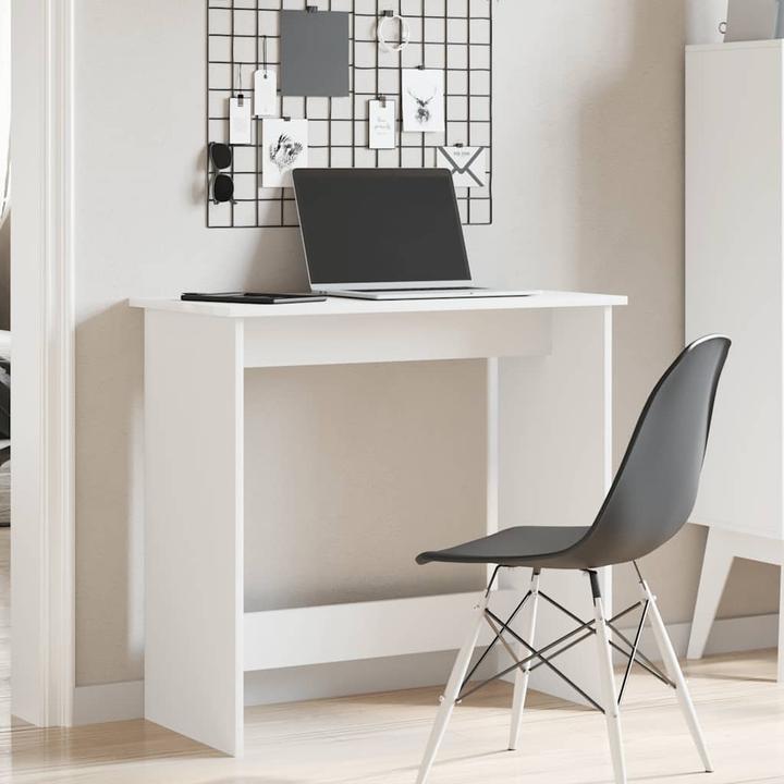 Produktbild VidaXL Schreibtisch Weiss 84x40x75 cm Holzwerkstoff Bürotisch Tisch PC-Tisch (80 x 40 x 75 cm)