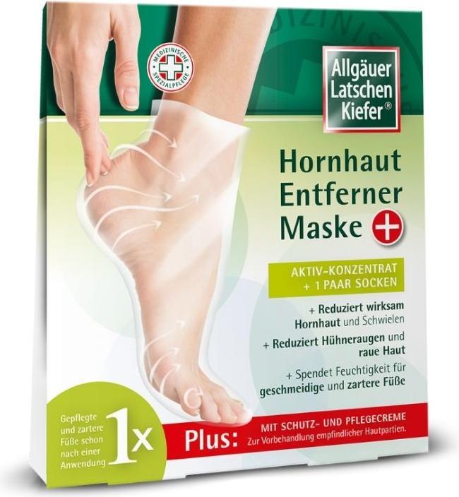 Allgäuer Latschenkiefer Hornhaut Entferner Maske Plus Aktiv-Konzentrat + 1 Paar Socken, 1 St. Kombip (Hornhautentferner)