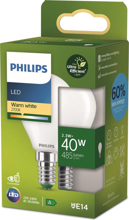 Produktbild Philips Ultra Efficient (E14, 2.30 W, 485 lm, 1 x, A)