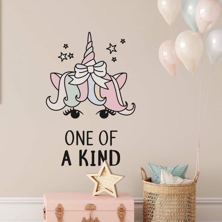 Immagine prodotto Trenddeko Testa di unicorno unica nel suo genere (60 x 90 cm)