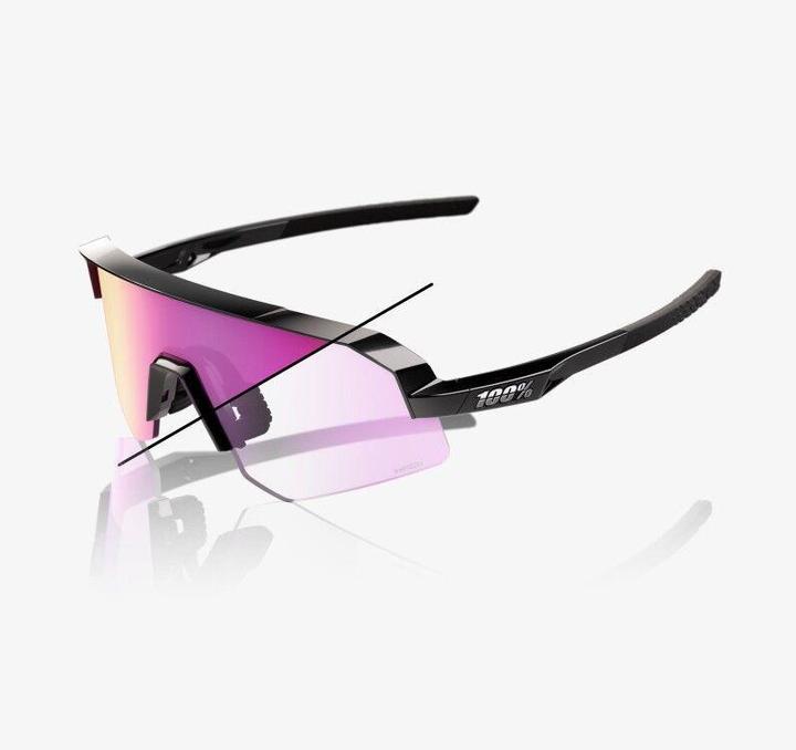 Image du produit 100% Slendale Sl (Noir brillant, Miroir photochromique pourpre)