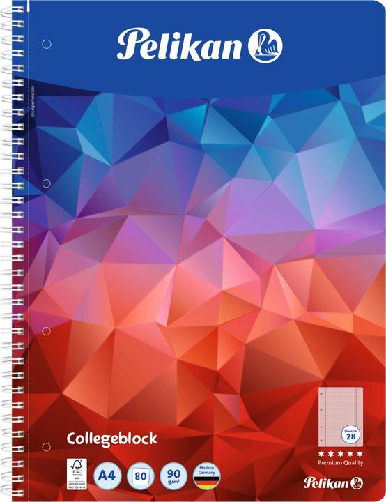Produktbild Pelikan Spiralblock (A4, Kariert)