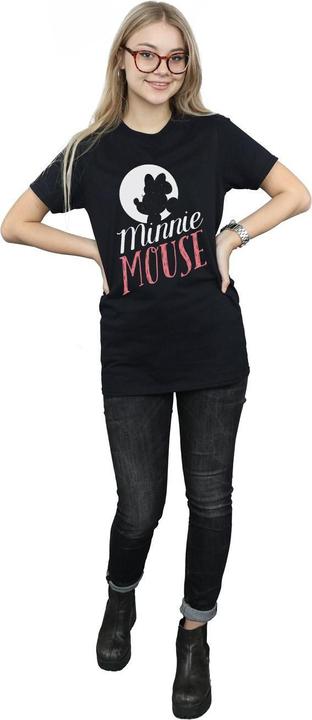 Actual product image Disney Womens/Ladies Minnie Mouse Moon Silhouette Cotton Boyfriend T-Shirt (3XL)