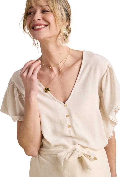 Image du produit Envie de Fraise Bluse mit Leinen für Schwangerschaft und Stillzeit