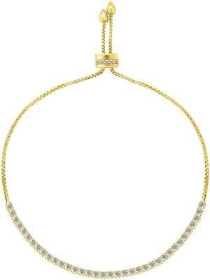 Produktbild Brilio Silver - Elegant gold-plated bracelet with zircons BRC91Y