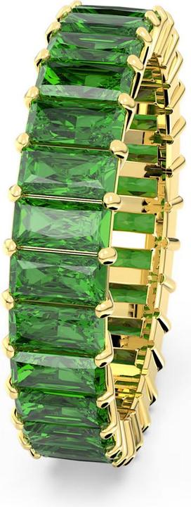Produktbild Swarovski Matrix Ring Baguette Schliff Grün Gold (60)