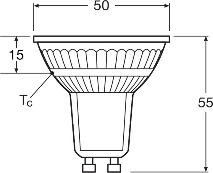 Productafbeelding Osram GU10 reflector (GU10, 4.10 W, 350 lm, 1 x, F)