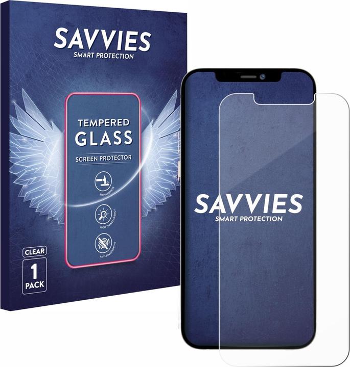 Actual product image Savvies Tempered Glass (1 Piece, Apple iPhone 12 Pro Max)