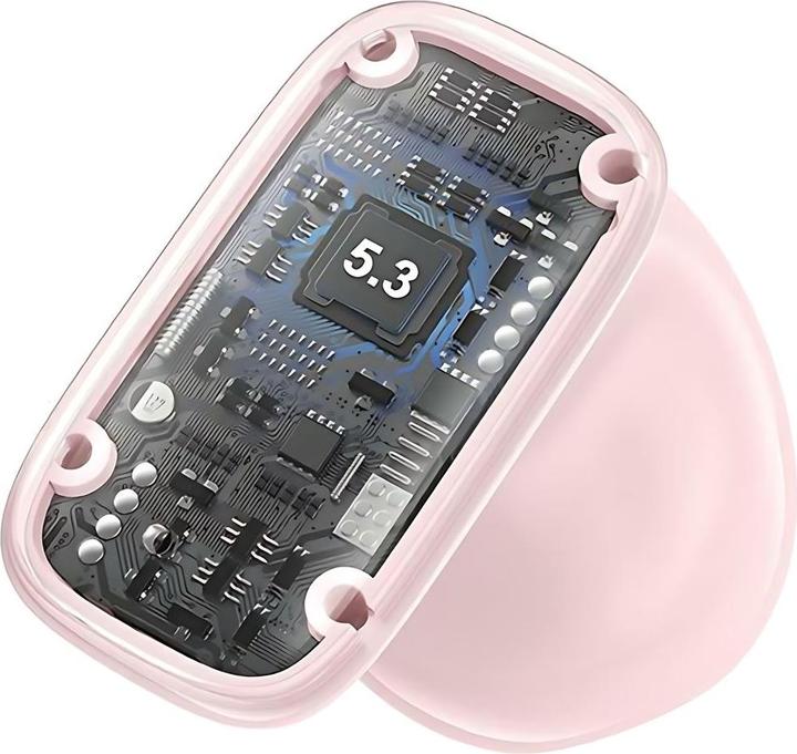Actual product image Usams Słuchawki Bluetooth 5.3 TWS TD Series bezprzewodowe różowy/pink BHUTD03 (TD22) (5 h, Wireless)