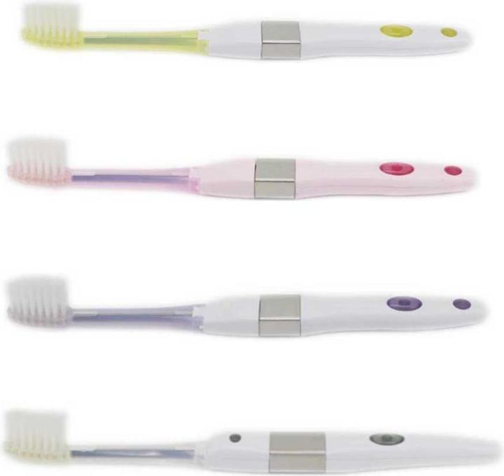 Produktbild Schnarwiler Zahnbürste mit Ionen Technologie FEIN inkl. 30ml Zahnpasta und 2 Ersatzbürsten - assortierte Farben (30 ml)