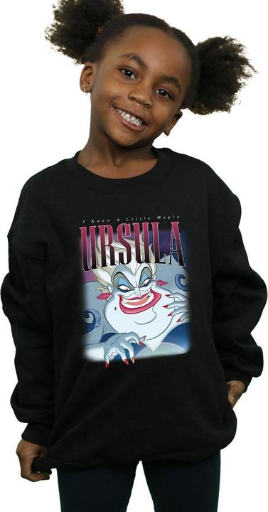 Produktbild The Little Mermaid Mädchen Ursula Montage Sweatshirt aus Baumwolle (116)