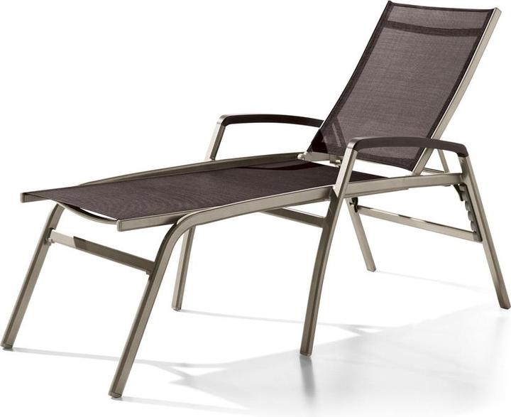 Actual product image Sieger Bodega Comfort Stacking Roller Lounger Aluminium (194 cm)