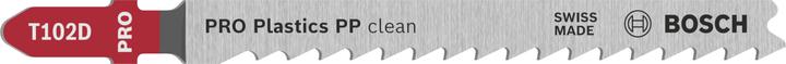 Nährwerte und Zutaten Bosch Professional Zubehör PRO Plastics PP clean T102D Stichsägeblatt, 100 mm, 3-tlg.