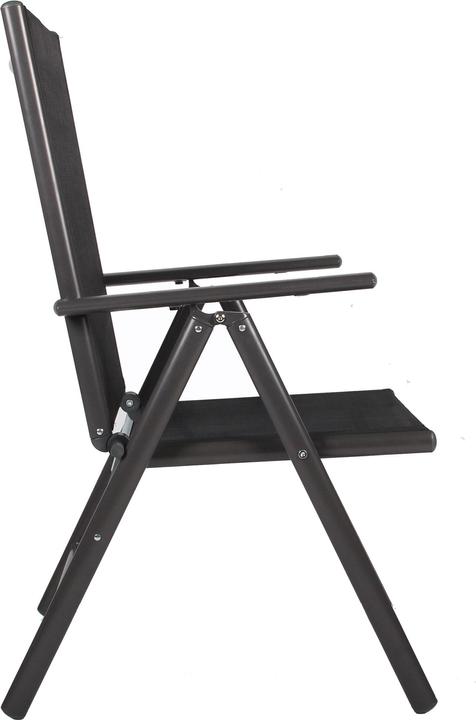 Actual product image VCM Set aluminum folding garden chair high back