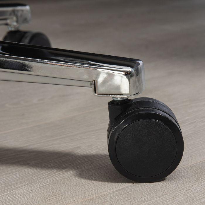 Produktbild Swisshandel24 Bürostuhl mit Wippfunktion, bis 180kg, ergonomisch, 160° neigbarer Rückenlehne, Kunstleder, Hellgrau