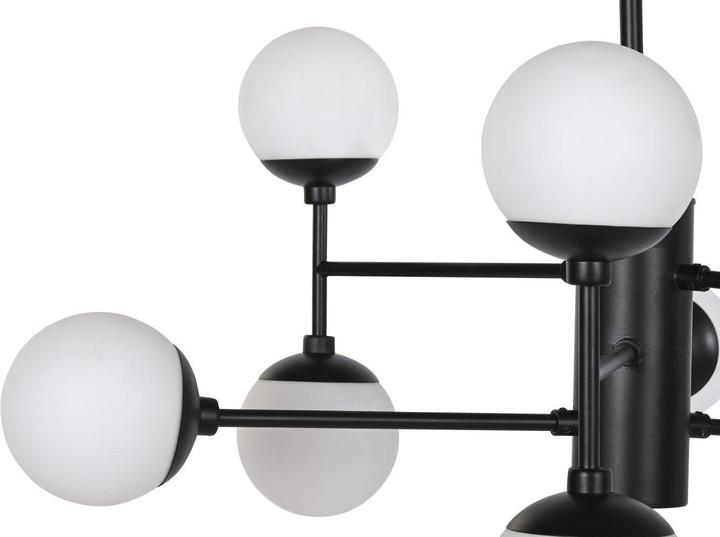 Produktbild DKD Home Decor Deckenlampe Kristall Schwarz (76.2 x 76.2 x 40.64 cm)