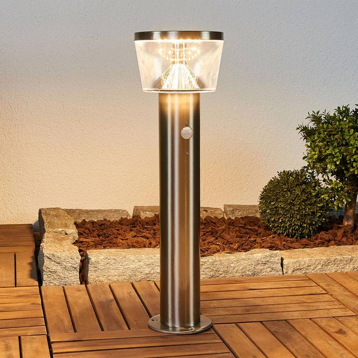 Produktbild Lindby Antje LED Solarzelle Garten Leuchte w/Sensor Stainless Steel (400 lm, IP44)