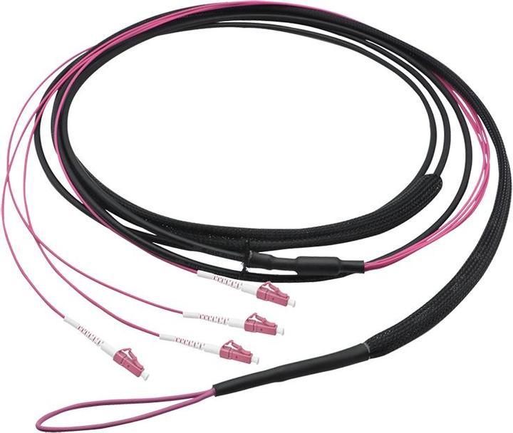 Produktbild LogiLink LWL Trunkkabel U-DQ(ZN)BH, 4 Fasern Multimode OM4, LC/UPC - LC/UPC, 70 m (70 m)