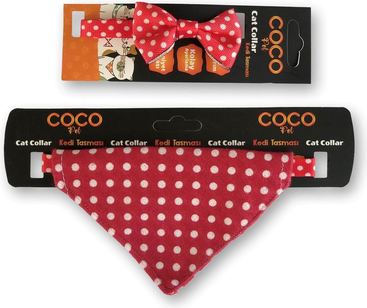 Image du produit Coco Pet Set noeud papillon, collier & foulard (Chien, Chat)