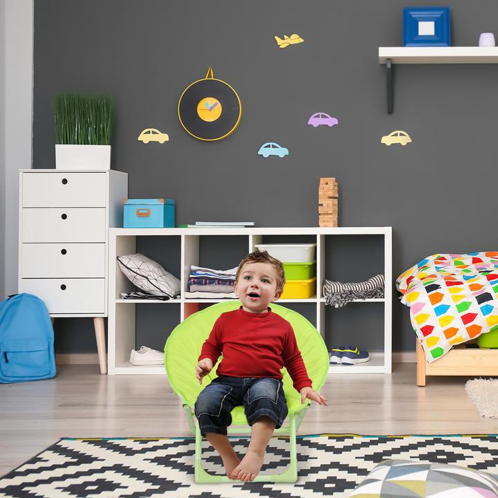 Image du produit Relaxdays Chaise lune enfants, pliable (Fauteuil pour enfants)