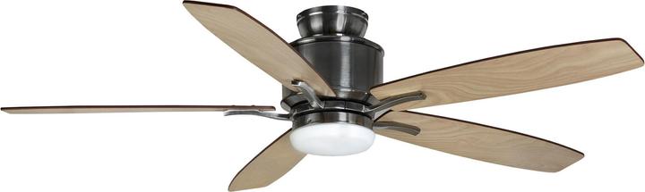 Image du produit Ventilateur de plafond Prima Nickel 132 cm avec éclairage LED