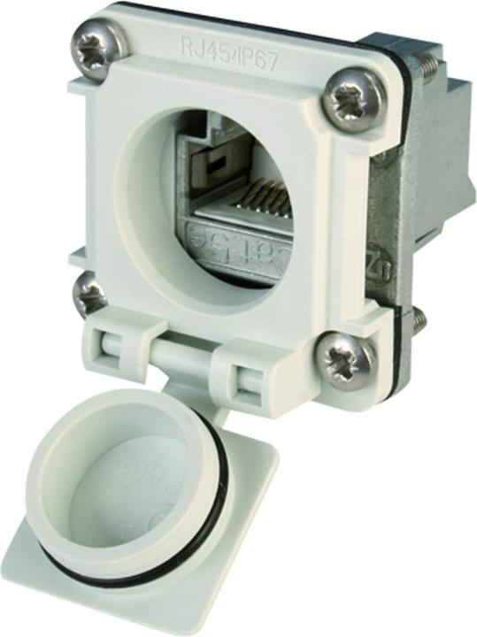 Actual product image Telegärtner RJ45 connector STX V6 flange set variant 6