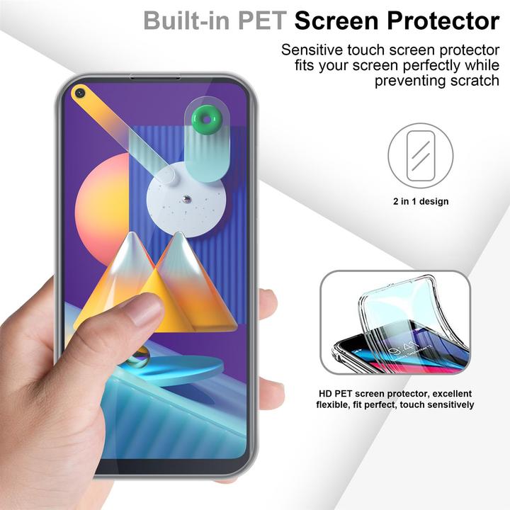 Image du produit Cadorabo TPU 360 degrés Case Cover (Samsung Galaxy M11, Samsung Galaxy A11)