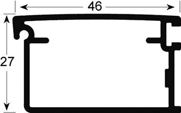 Produktbild Rehau Abschlussleisten (Griffprofil) Metallic-Line