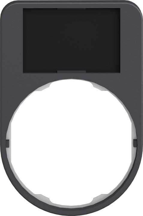 Schneider Electric Schildträger 30x50mm, Schild schwarz ZBYF6101