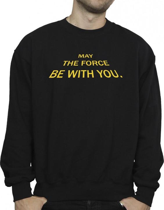 Immagine prodotto Star Wars May The Force Opening Crawls Felpa Uomo (M)