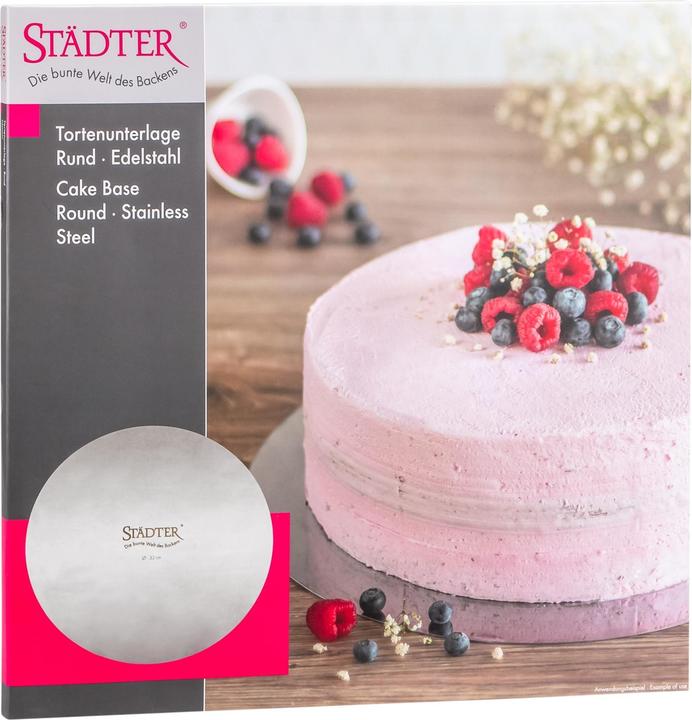 Produktbild Städter Tortenunterlage rund Edelstahl 32cm 491083