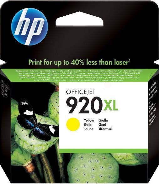 HP CD974AE 920XL Cartouche d'encre jaune 700 pages ISO/IEC 24711 8ml jaune OfficeJet 6000 (Y)
