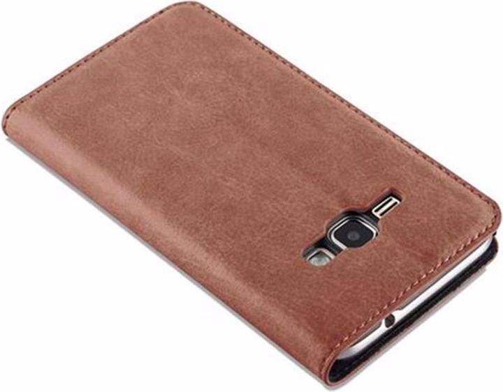 Actual product image Cadorabo Book Invisible Magnet Cover (Samsung Galaxy J1 (2016))