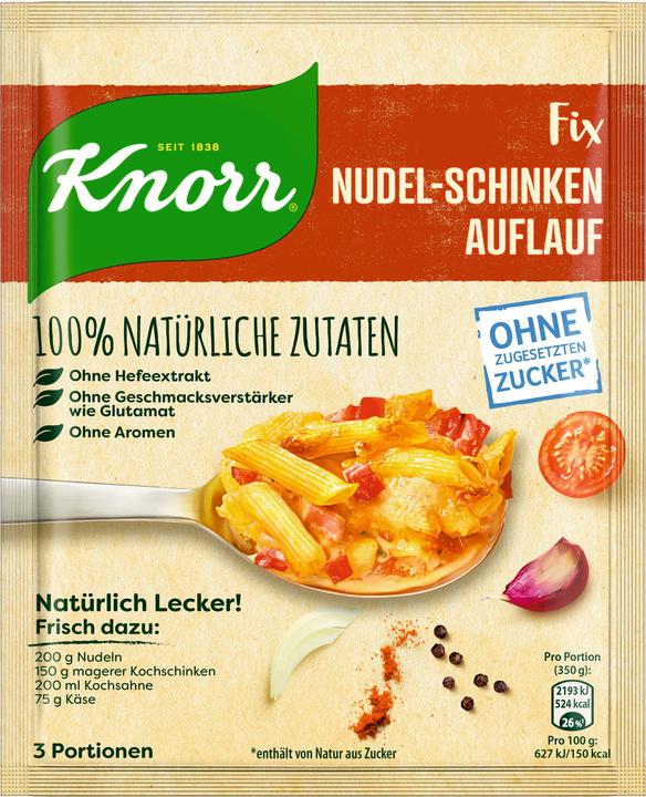 Knorr Natürlich Lecker! Nudel-Schinken Auflauf (40 g)
