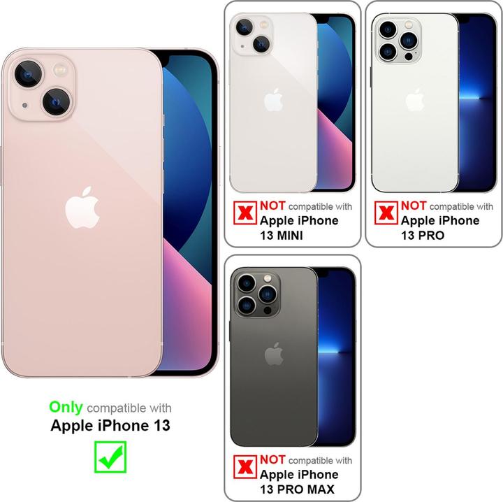 Actual product image Cadorabo Book cover with print (Apple iPhone 13)