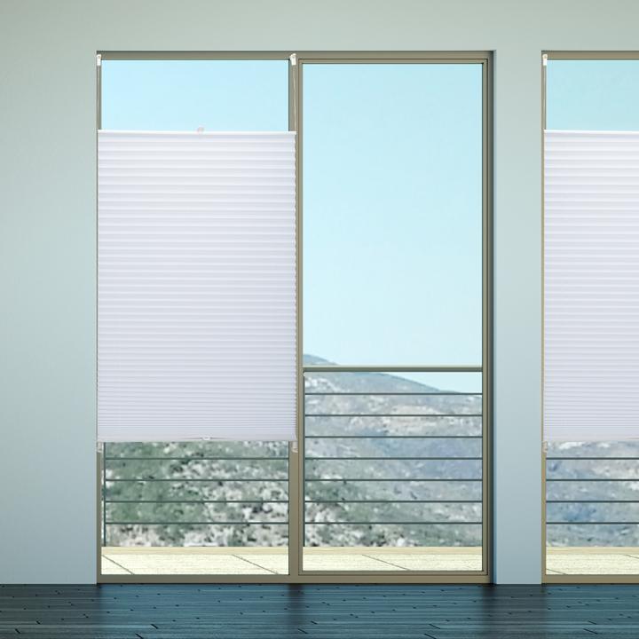 Actual product image Relaxdays Pleated Blinds White (100 x 2 x 130 cm)