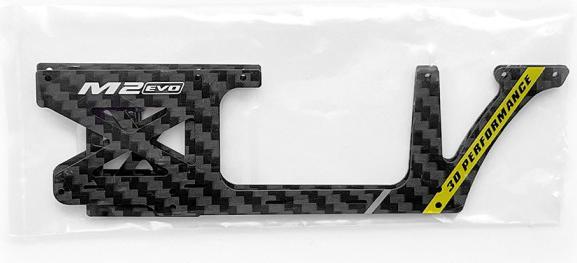 Actual product image OMP Hobby Side plate CFRP Yellow M2 - Evo