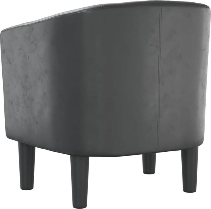 Image du produit VidaXL Clubsessel Grau Kunstleder,Farbe: Grau,Material: Kunstleder
