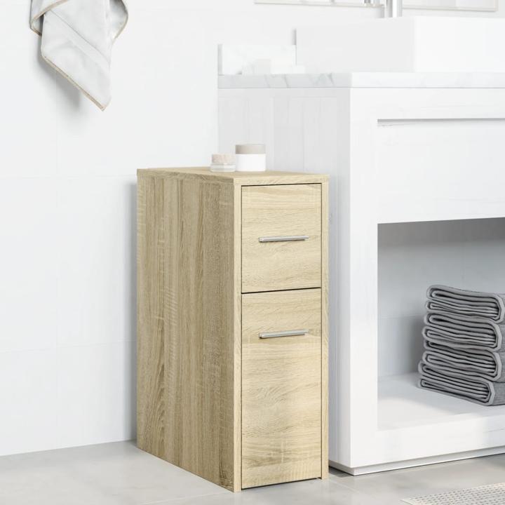 Produktbild VidaXL Badschrank Schmal mit Rollen