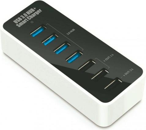 Produktbild Techly IUSB3-TLYBV7 (USB-C, 7 Ports)