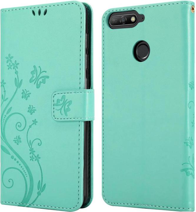 Image du produit Cadorabo Pochette Flower Book (Huawei Y6 Prime (2018), Huawei Honor 7a)
