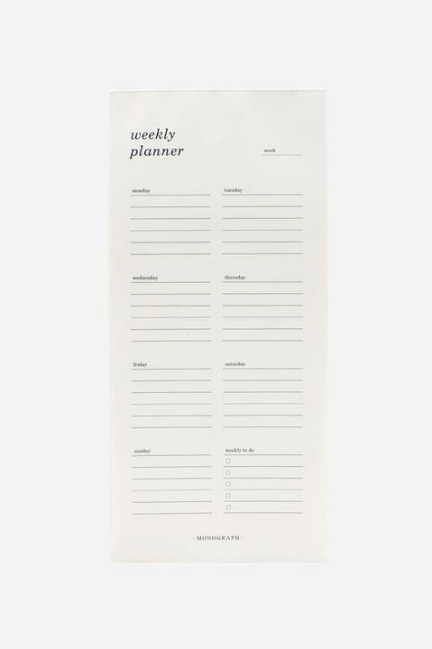 Productafbeelding Monograph Wekelijkse notitiekalender (Hoog, Duits)