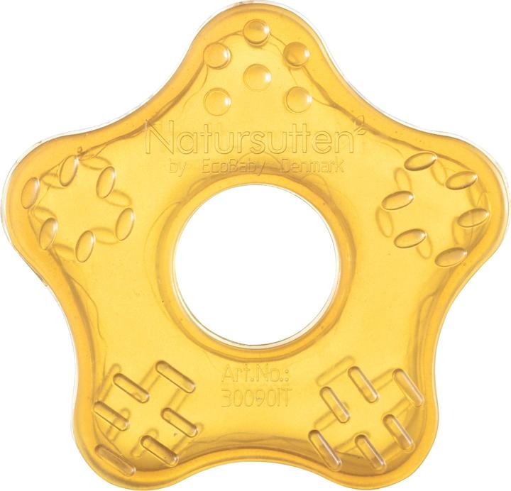 Actual product image Natursutten Organic Teething Ring Starfish 100% Natural Rubber