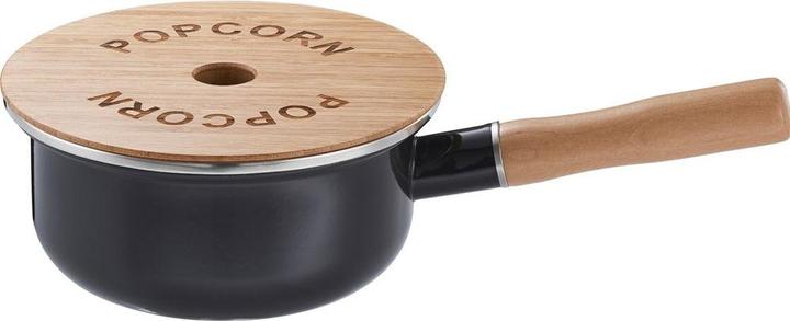 Rösle Poêle à pop-corn avec couvercle en bois ø 16 cm (Grill pan, Steel, Enamel)